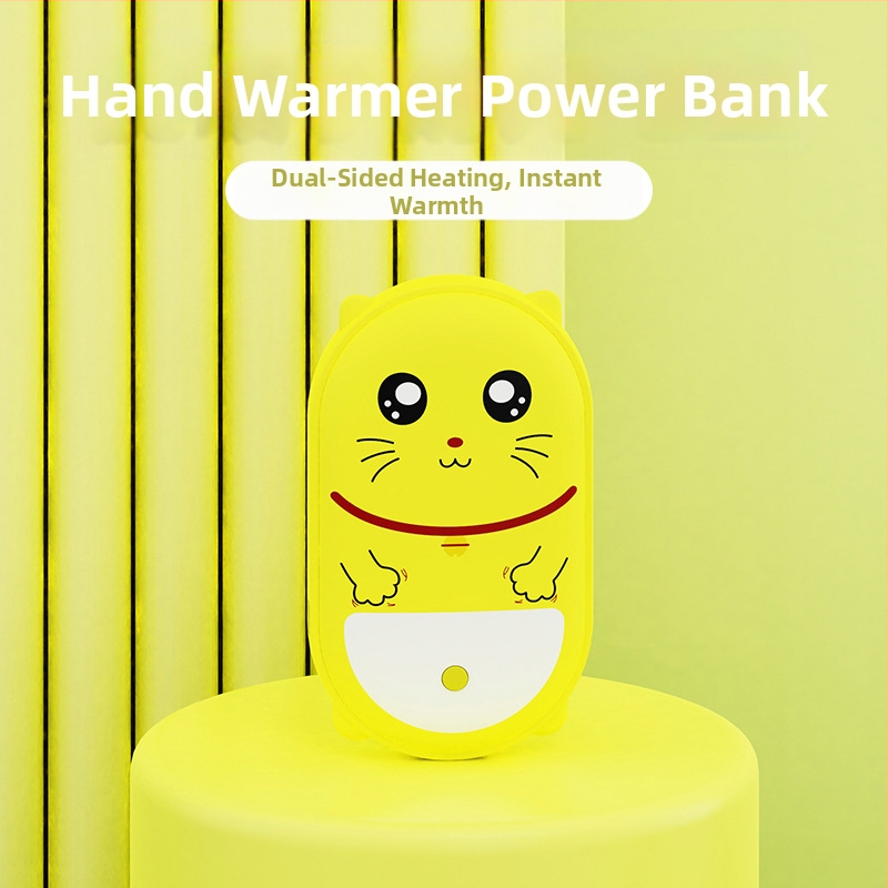 2 v 1 ohrievač rúk a power bank, kompaktný, s ochranou proti výbuchu, dvojstranné vykurovanie, vstavaná batéria 4000–6000mAh, USB nabíjanie, prenosný
