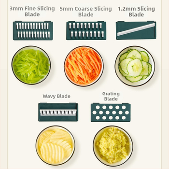 Višenamjenski rezač za povrće s nehrđajućeg čelika — rezač za krumpire i rende