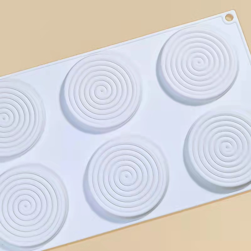 Silicone mold za mosquitne spirale; DIY set za ukrašavanje torti s 6 i 15 komada; kreativni kalup za čokoladu