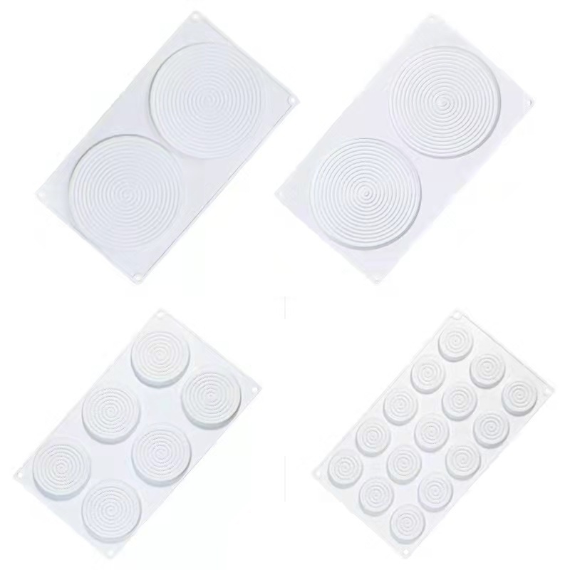 Silicone mold za mosquitne spirale; DIY set za ukrašavanje torti s 6 i 15 komada; kreativni kalup za čokoladu