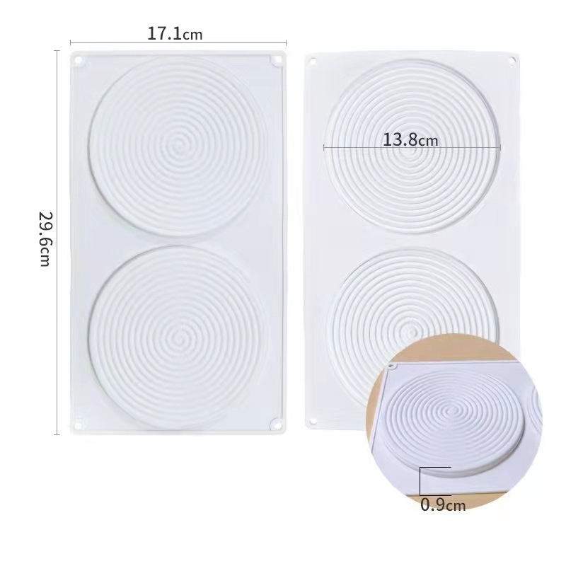 Silicone mold za mosquitne spirale; DIY set za ukrašavanje torti s 6 i 15 komada; kreativni kalup za čokoladu
