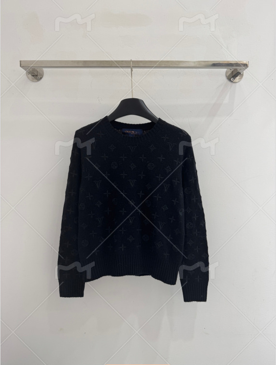 Női kasmír pulóver ősz-tél, kerek nyakú, jacquard mintázat, egyenes szabás