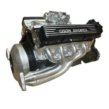 V8 motor od smole — 3D stolna dekoracija za ured