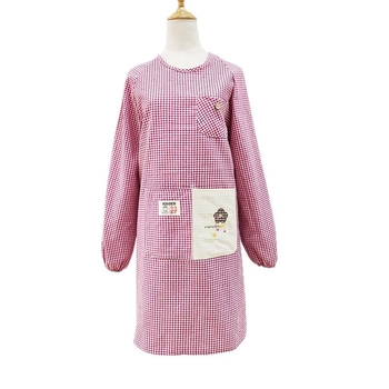 Pamučna pregaca s rukavima, kopčama u patch stilu, reverzibilna, otporna na prljavštinu, za kućanstvo i kuhinju, unisex