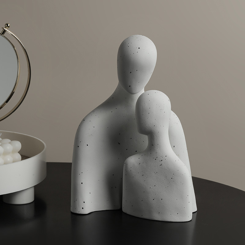 Keramička portretna figurica za hodnik i dnevni boravak – elegantan ukras