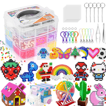 Kutija za pohranu Fuse Beads za djecu — trostruki organizator za DIY perle