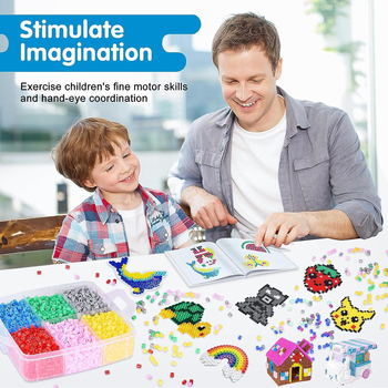 Kutija za pohranu Fuse Beads za djecu — trostruki organizator za DIY perle