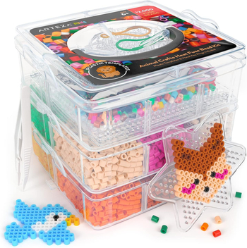 Kutija za pohranu Fuse Beads za djecu — trostruki organizator za DIY perle