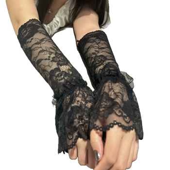 Ženski čipkasti rukavi za sunce, opuštenog kroja, ljetni stil vožnje, svestrani i elegantni.