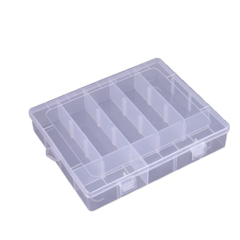 Prozirna kutija za organiziranje s 7 pretinaca za koraljke i dodatke, PP plastična kutija za pohranu