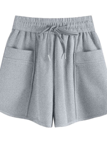 Ženske ljetne casual sportske šortseve - korejski stil, visoki pojas, opuštena kroj, plus veličina, široke nogavice, za dom i za vanjsku upotrebu