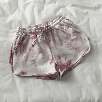 Ženske sportske šorce s thai tie-dye printom, opuštenog širokog kroja, visokim strukom, HyunA-inspiriran stil, za trčanje i plažu