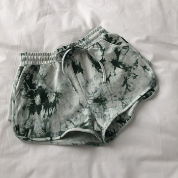 Ženske sportske šorce s thai tie-dye printom, opuštenog širokog kroja, visokim strukom, HyunA-inspiriran stil, za trčanje i plažu