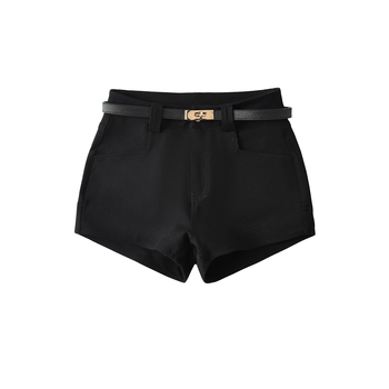 Ženske kratke hlače s remenom za jesen, američki stil, elegantan i vitak kroj, svakodnevna moda