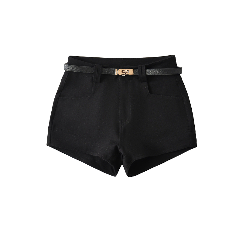 Ženske kratke hlače s remenom za jesen, američki stil, elegantan i vitak kroj, svakodnevna moda
