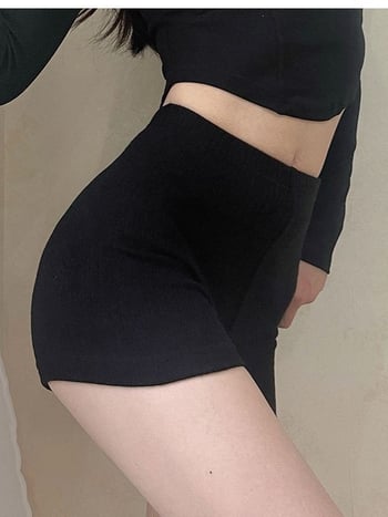Ženske kratke fitness hlače visokog struka, kapri dužina, podizanje bokova, za ples i jogu, neprozirne