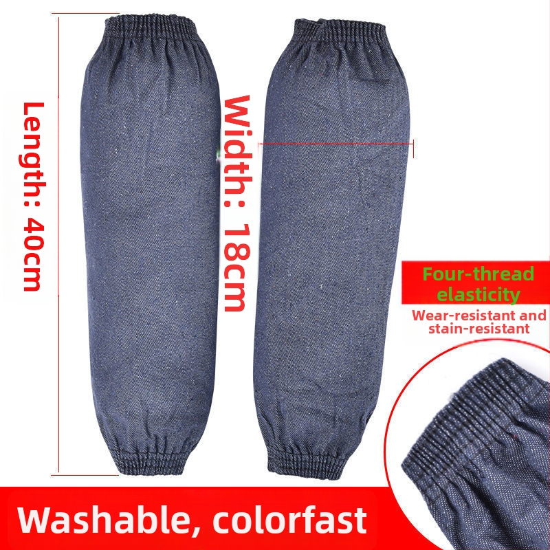 Zaštitne navlake za rukave od denima za posao, unisex, otporne na habanje, produžene i široke, za jesen i zimu