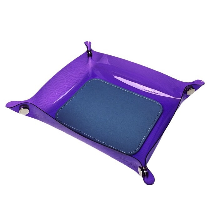 PU koža PVC patchwork spremnik za pohranu – stolni organizator nakita, kutija za perle i držač ključeva