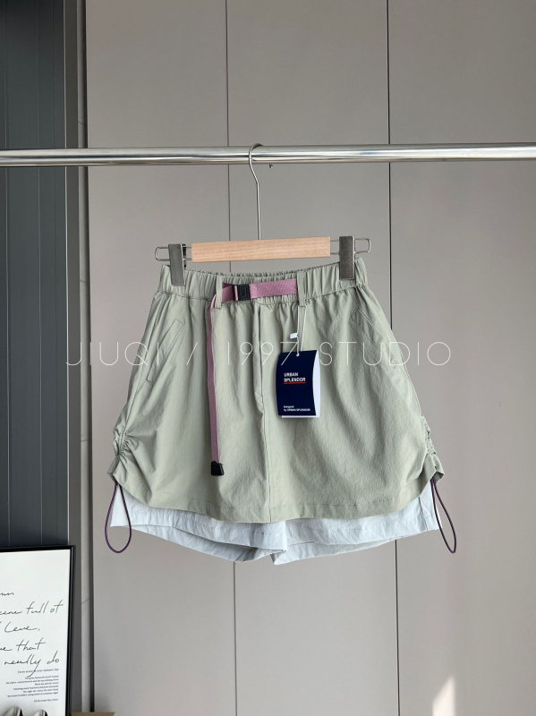 Ženske šorts-suknja u planinskom stilu, elastičan pojas, prozračan i brzo sušeći materijal, duljina 3/4, casual komad