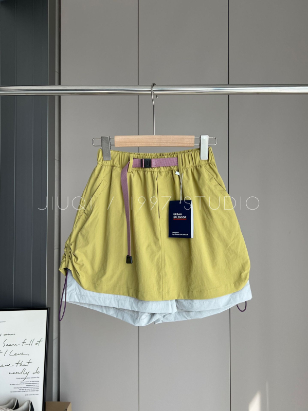 Ženske šorts-suknja u planinskom stilu, elastičan pojas, prozračan i brzo sušeći materijal, duljina 3/4, casual komad