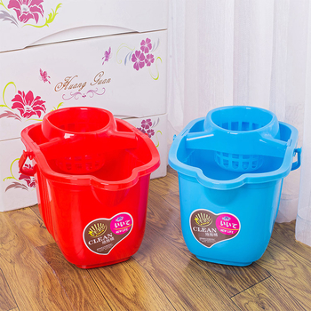 Fuya kanta za mop s ojačanim kotačićima, plastična, za kućnu upotrebu, svakodnevno čišćenje i cijeđenje vode