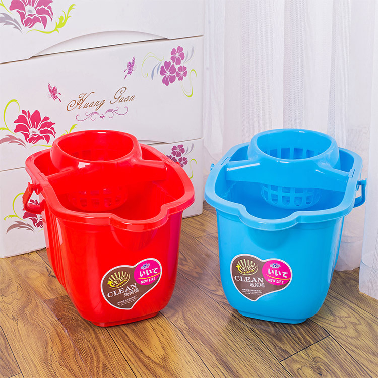 Fuya kanta za mop s ojačanim kotačićima, plastična, za kućnu upotrebu, svakodnevno čišćenje i cijeđenje vode