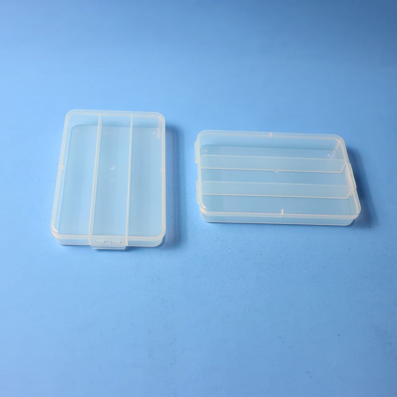 Prozirna plastična organizator kutija s fiksnim pretincima za gumbe, perlice, nakit, kozmetiku i ribolovne potrepštine