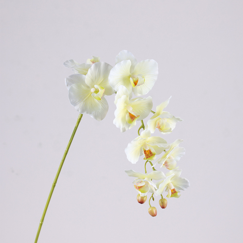 Umjetna orhideja Phalaenopsis s prirodnim dojmom, 9 cvjetova, svadbena stolna dekoracija, cvjetna dekoracija