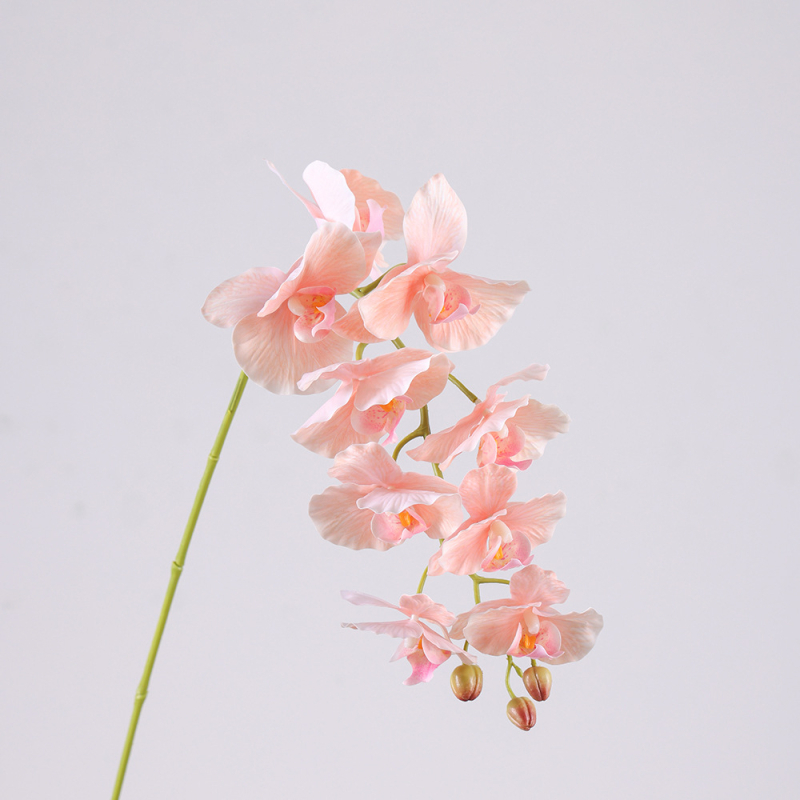Umjetna orhideja Phalaenopsis s prirodnim dojmom, 9 cvjetova, svadbena stolna dekoracija, cvjetna dekoracija