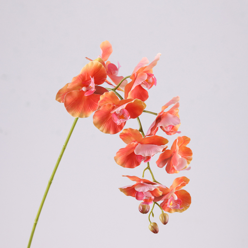 Umjetna orhideja Phalaenopsis s prirodnim dojmom, 9 cvjetova, svadbena stolna dekoracija, cvjetna dekoracija