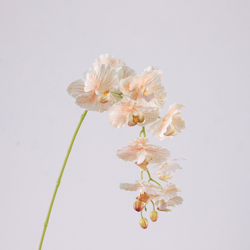 Umjetna orhideja Phalaenopsis s prirodnim dojmom, 9 cvjetova, svadbena stolna dekoracija, cvjetna dekoracija