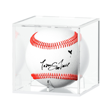 Prozirna akrilna kutija za prikaz baseballa, kvadratnog oblika, 8 × 8 × 8 cm