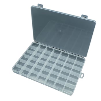 Prozirna PP plastična kutija sa 42 pretinca za dijelove, ribolovnu opremu, perle, DIY nakit i igračke
