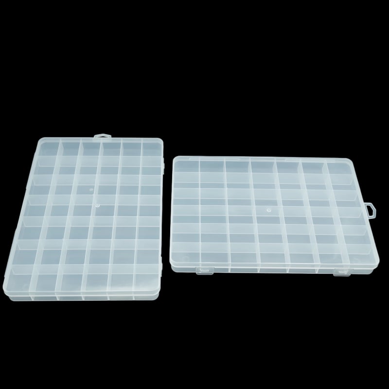 Prozirna PP plastična kutija sa 42 pretinca za dijelove, ribolovnu opremu, perle, DIY nakit i igračke