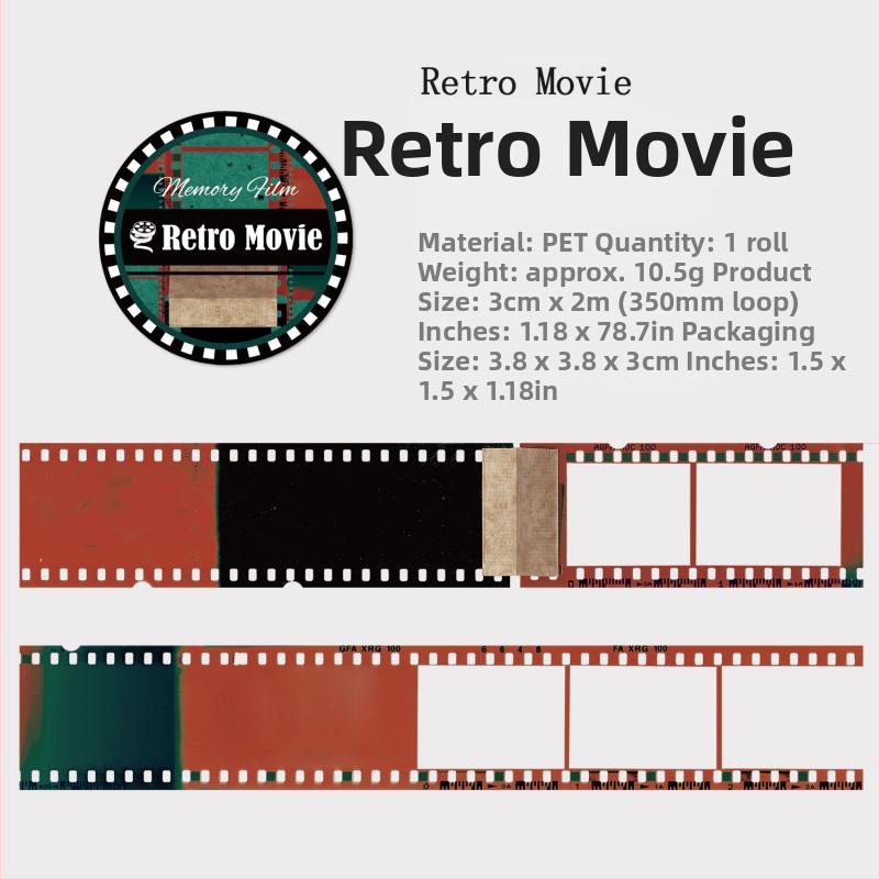 Ancient Forest Séria Filmová Pamäť pre Denník — Retro Páska na Koláž