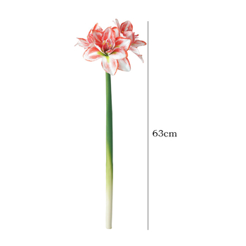 Umjetni cvjetovi Clivia i Lycoris s dugim stabljikama, svileni cvjetovi, realističan dekor za dom i hotel, rekvizita za vjenčanje i fotografiranje