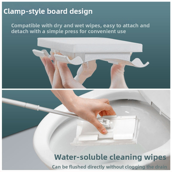 Kangduoduo Satto mini mop s klipsom za krpe za lice, čišćenje prostora u kupaonici