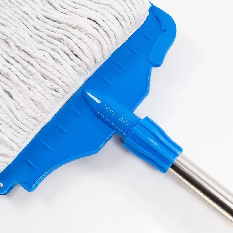 Kućni pamučni mop s klipsom za učvršćivanje, odvojiv i periv, klasičan pamučni mop s glavom od 28 cm