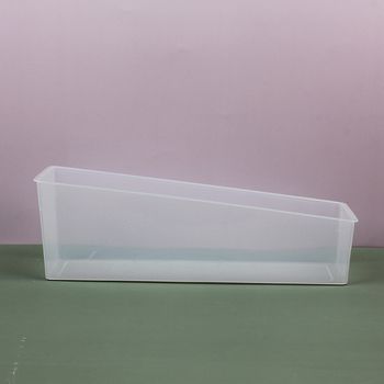 Prozirna kutija za prikaz na policama supermarketa, plastična kutija za skladištenje sitnih dijelova, kutija s nagibnim otvorom, 2 L, dimenzije 34,5×11,5×12 cm