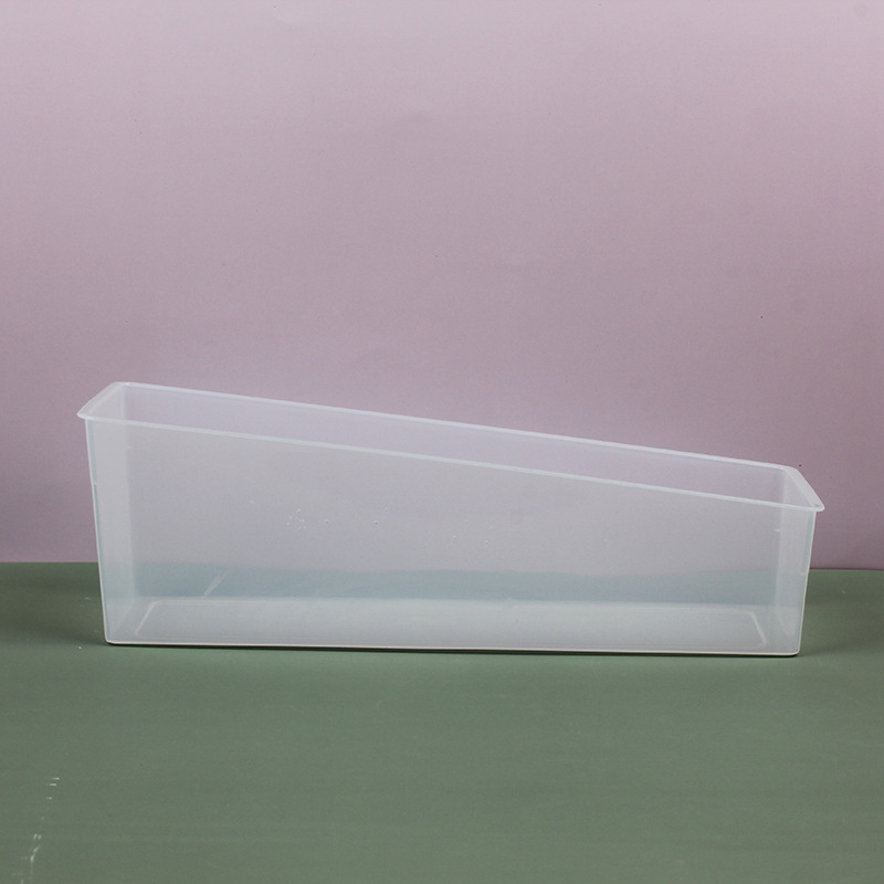 Prozirna kutija za prikaz na policama supermarketa, plastična kutija za skladištenje sitnih dijelova, kutija s nagibnim otvorom, 2 L, dimenzije 34,5×11,5×12 cm