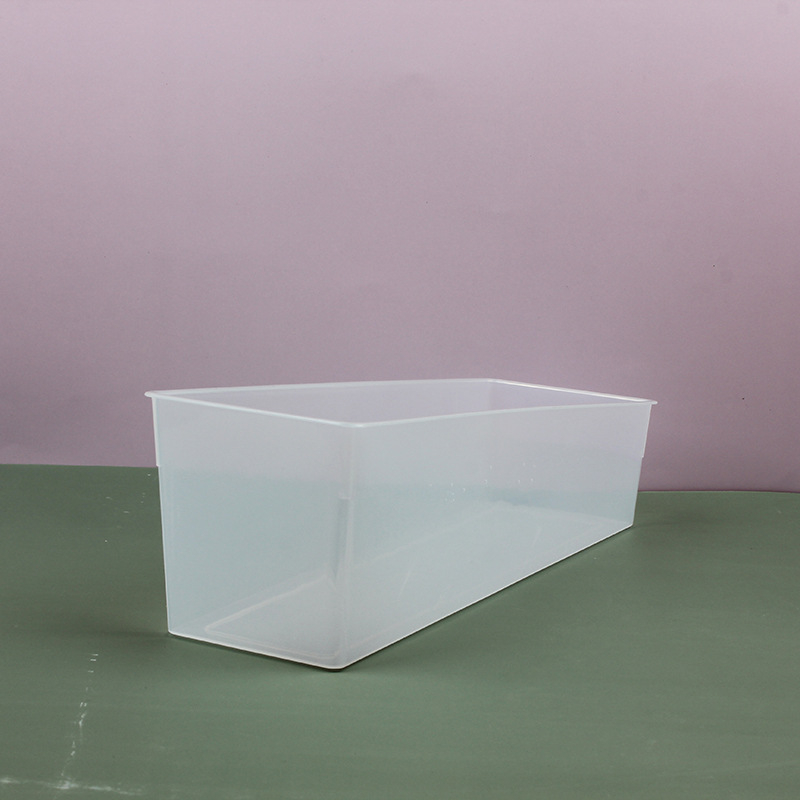Prozirna kutija za prikaz na policama supermarketa, plastična kutija za skladištenje sitnih dijelova, kutija s nagibnim otvorom, 2 L, dimenzije 34,5×11,5×12 cm