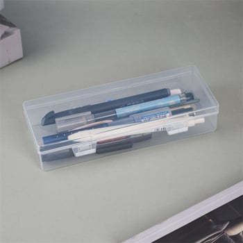 Prozirni stolni organizator u minimalističkom japanskom Muji stilu, velikog formata