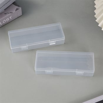 Prozirni stolni organizator u minimalističkom japanskom Muji stilu, velikog formata