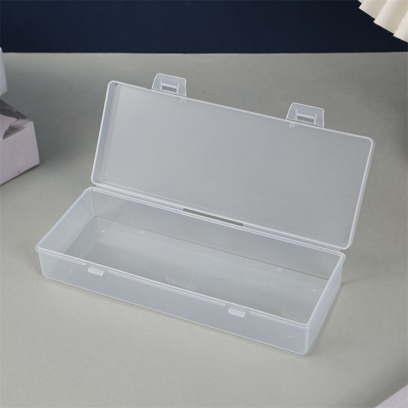 Prozirni stolni organizator u minimalističkom japanskom Muji stilu, velikog formata