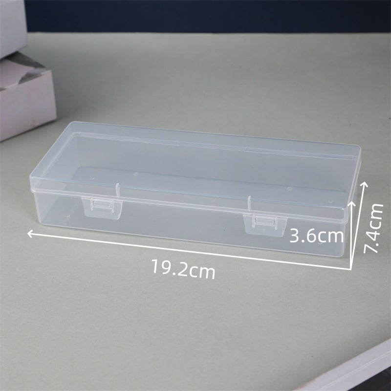 Prozirni stolni organizator u minimalističkom japanskom Muji stilu, velikog formata