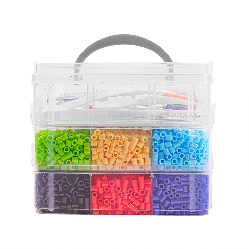Veleprodajni set 5 mm mozaik perli – mala kutija s tri sloja, DIY kreativna slagalica za djecu