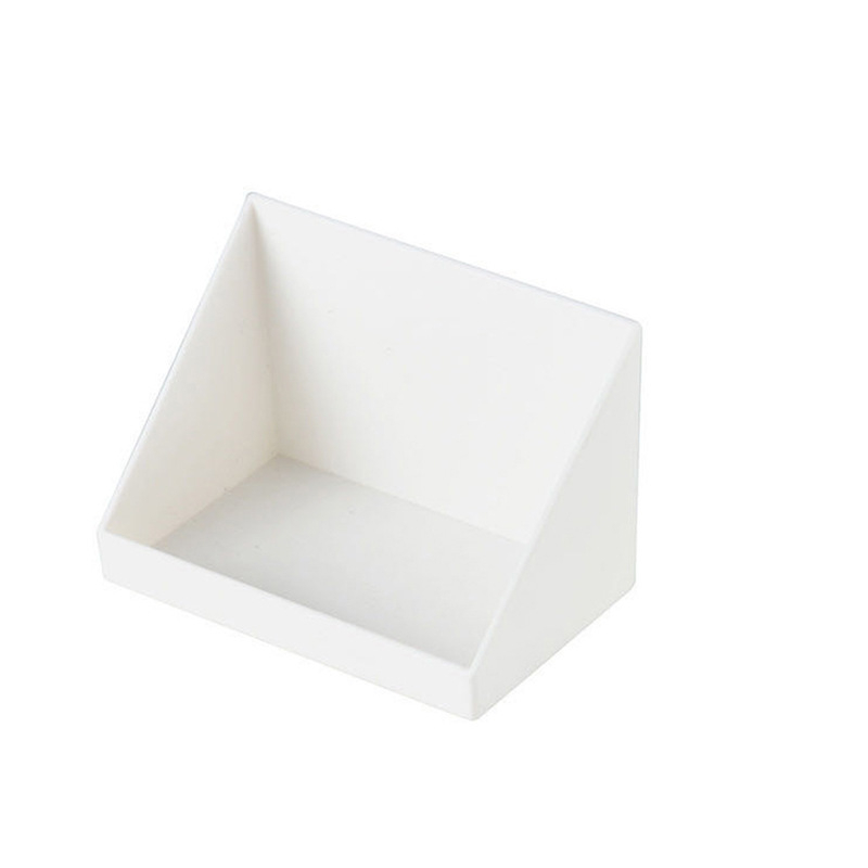 Višenamjenska trokutasta magnetska kutija za skladištenje, zidna, bez bušenja, ABS plast, 0,2 L, 12×8,5×8 cm, za male predmete