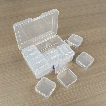 Set kutija s 15 odjeljaka, prozirna plastična kutija za sortiranje perli, dijamantne slike, gumice za kosu i ukosnice, PP organizer