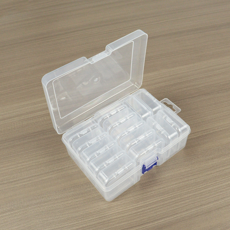 Set kutija s 15 odjeljaka, prozirna plastična kutija za sortiranje perli, dijamantne slike, gumice za kosu i ukosnice, PP organizer