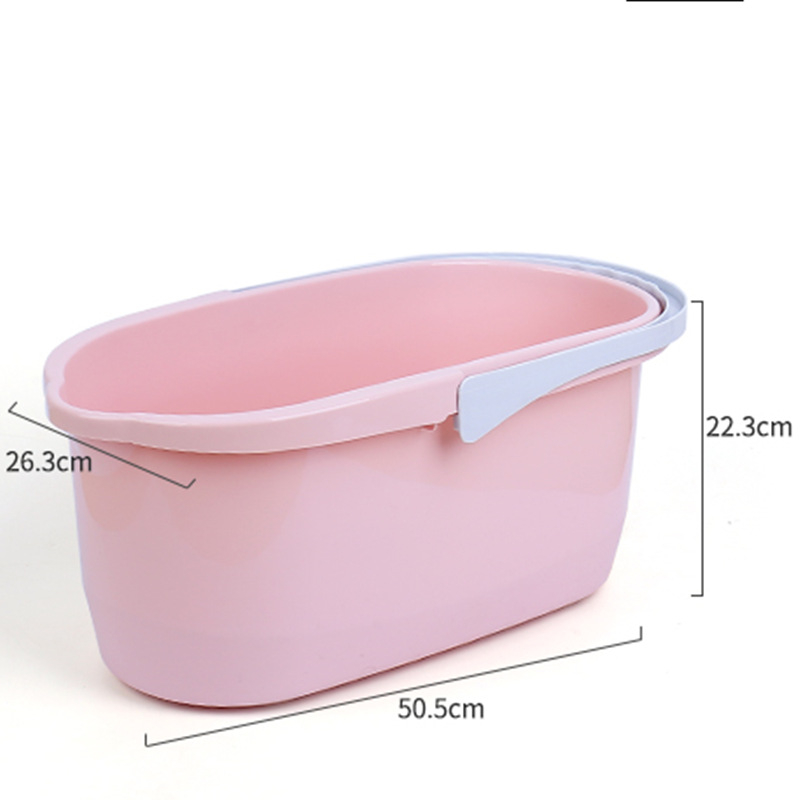Kanta za mop sa spužvom, za kupaonicu, široko otvorena plastična kanta
